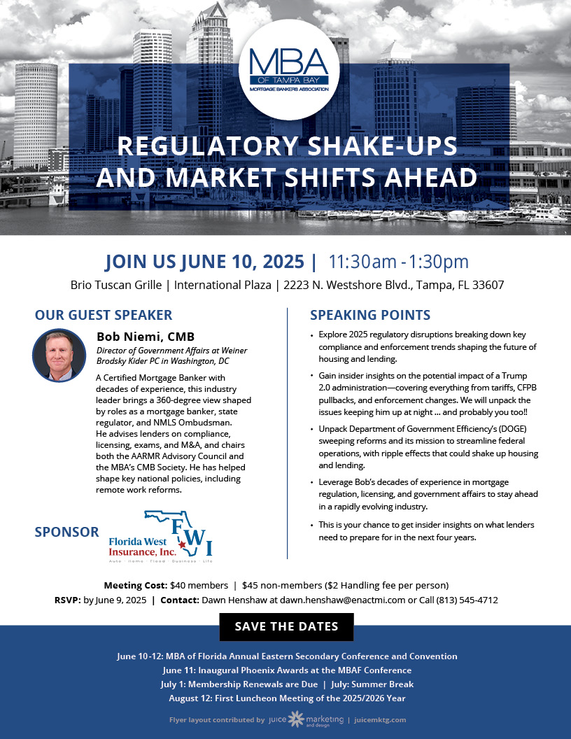 details for the June 2025 MBA of Tampa Bay meeting