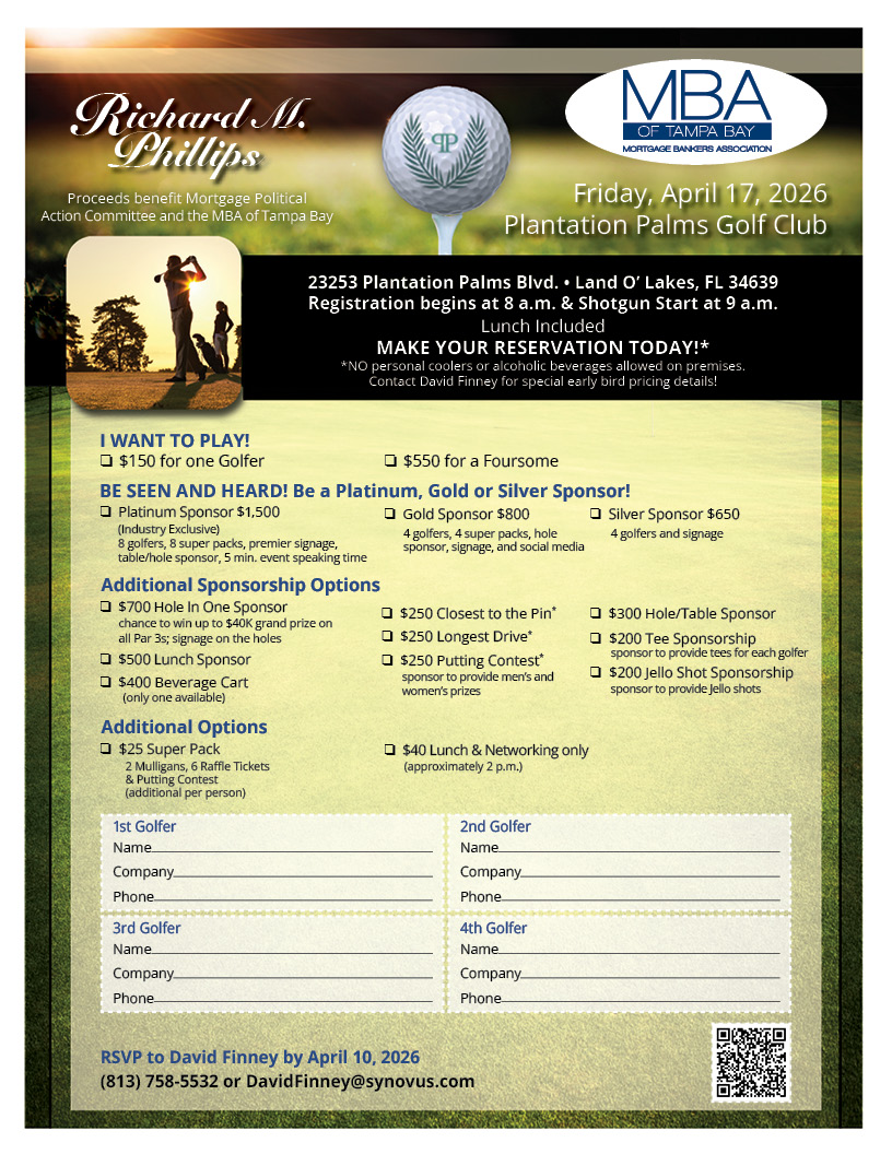 Golf-Tournament-2026 MBA of Tampa Bay Golf Tournament 2026 flyer