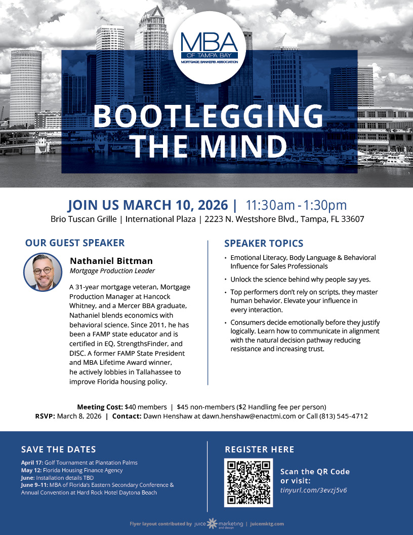 MBT.FL.0226 MARCH Meeting Flyer MBA of Tampa Bay March 2026 meeting flyer