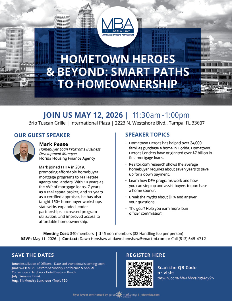 May 2026 meeting for MBA of Tampa Bay