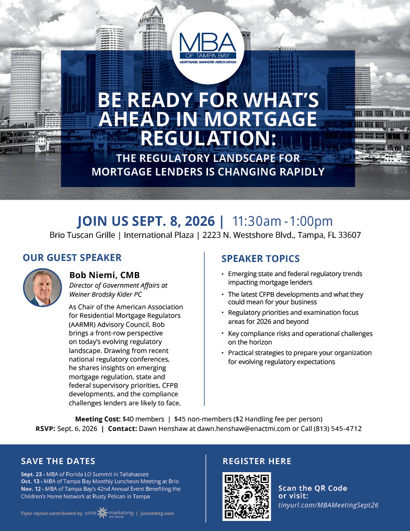 MBT.FL.0926 Sept Meeting Flyer MBA of Tampa Bay September's meeting flyer